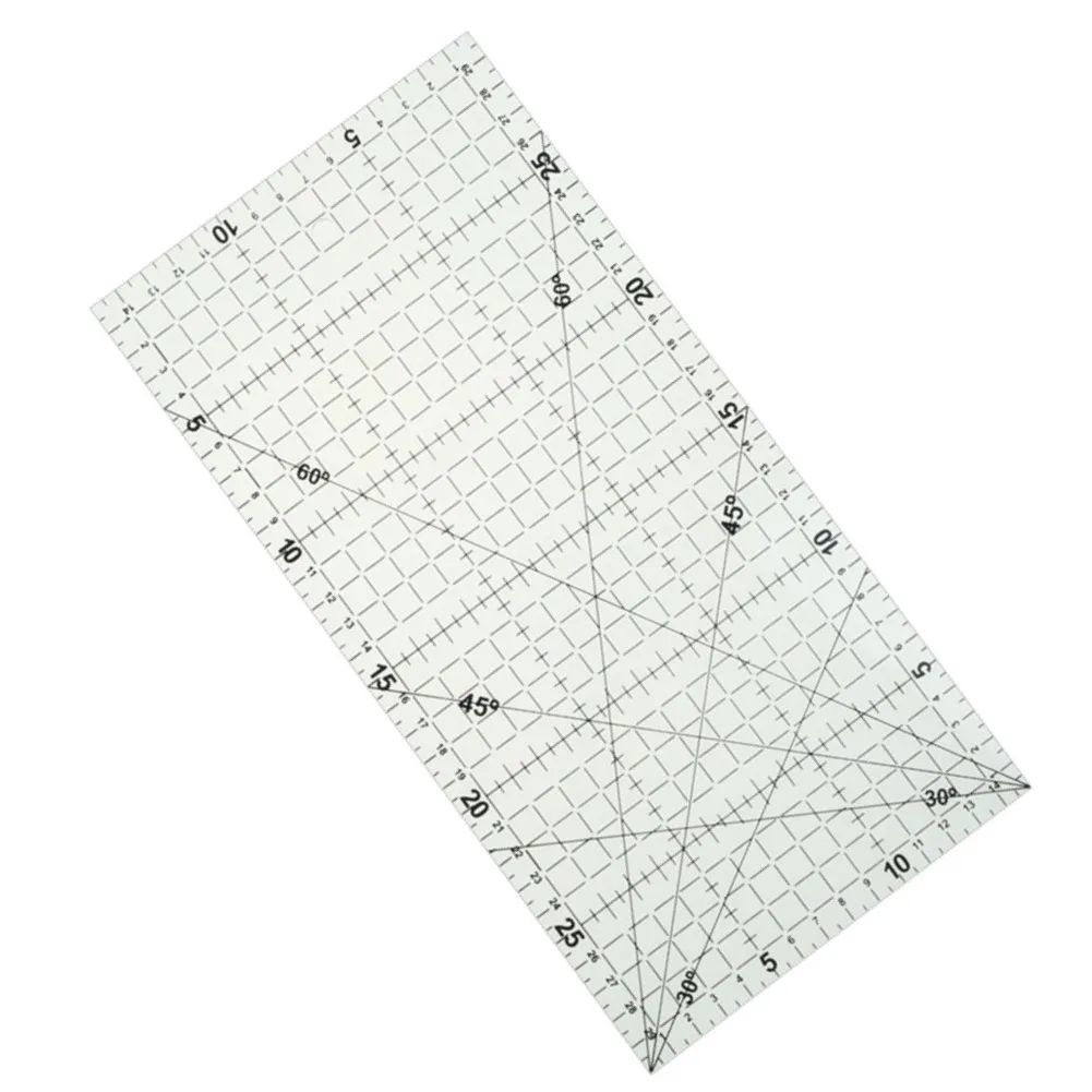 Patchwork Ruler Quilting Tools Acrylic Material Transparent Ruler Ultra-thin Mini Wire Gauge Patchwork Sewing Ruler 30x15cm
Patchwork Ruler Quilting Tools Acrylic Material Transparent Ruler Ultra-thin Mini Wire Gauge Patchwork Sewing Ruler 30x15cm