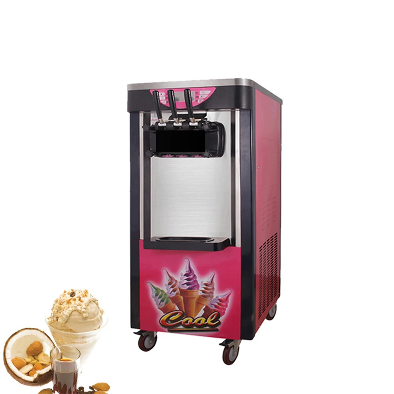

Машина для производства мягкого мороженого, коммерческая машина для производства замороженного йогурта с 3 вкусами, многофункциональная машина для приготовления мороженого