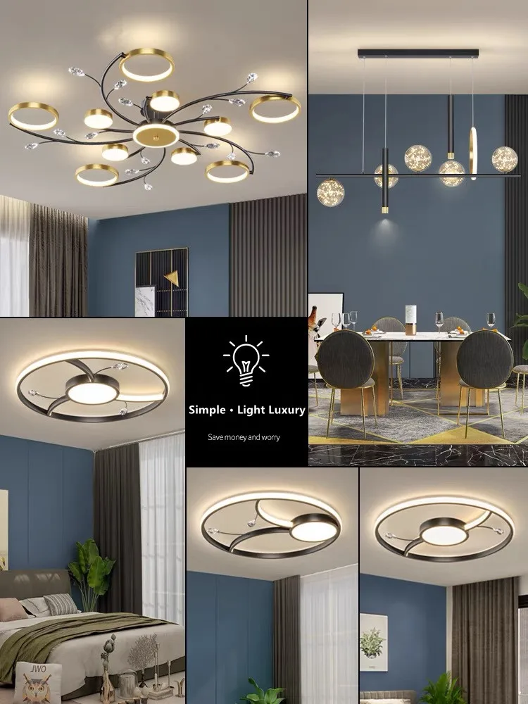 2023Modern LED Chandelier Whole House Indoor Lighting For Bedroom Living Hall Dining Room Lustre Home Fashion Ceiling Chandelier
2023Modern LED Chandelier Whole House Indoor Lighting For Bedroom Living Hall Dining Room Lustre Home Fashion Ceiling Chandelier