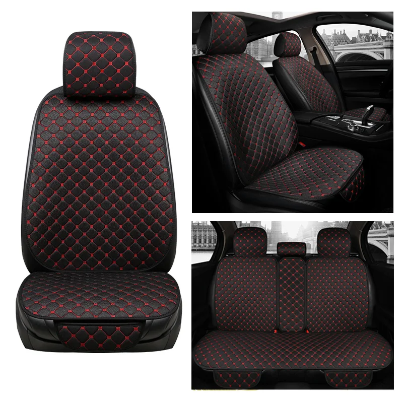 Flax Car Seat Cover Breathable Plus Size Auto Seat Cushion Protector Front Rear Back Seat Pad Mat With Backrest Fit Car Suv Van 
Flax Car Seat Cover Breathable Plus Size Auto Seat Cushion Protector Front Rear Back Seat Pad Mat With Backrest Fit Car Suv Van