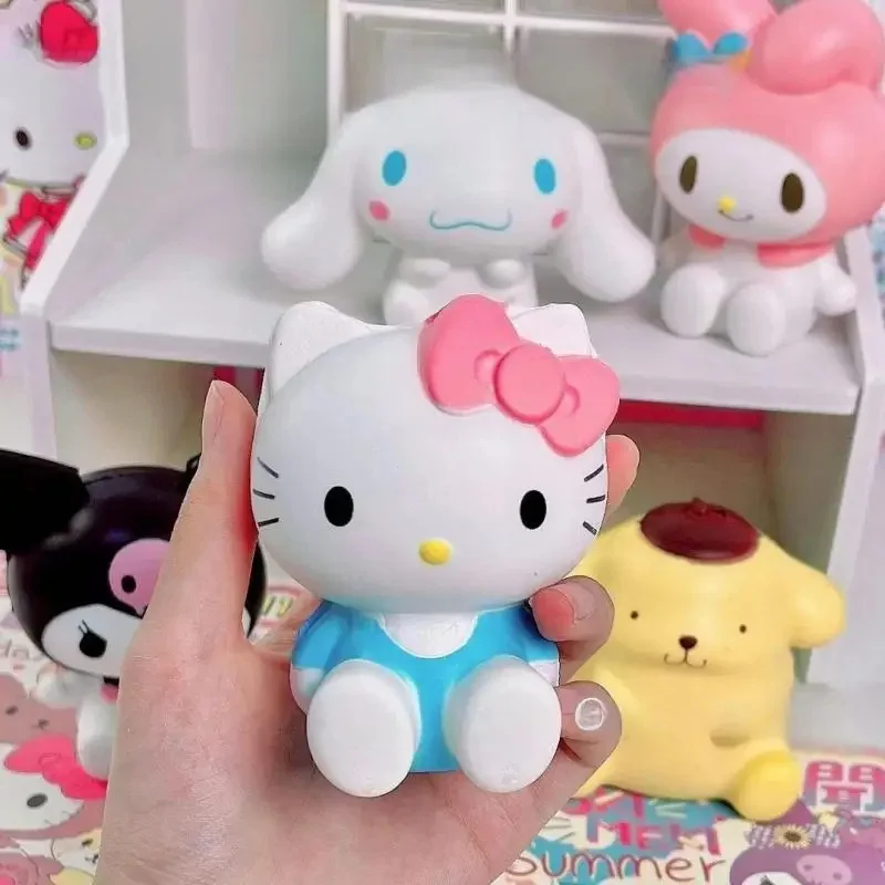 

Оптовая продажа Sanrio декомпрессионные игрушки Kawaii Kuromi Melody Cinnamoroll Squishies медленно восстанавливающие форму сжимаемая игрушка подарок для взрослых