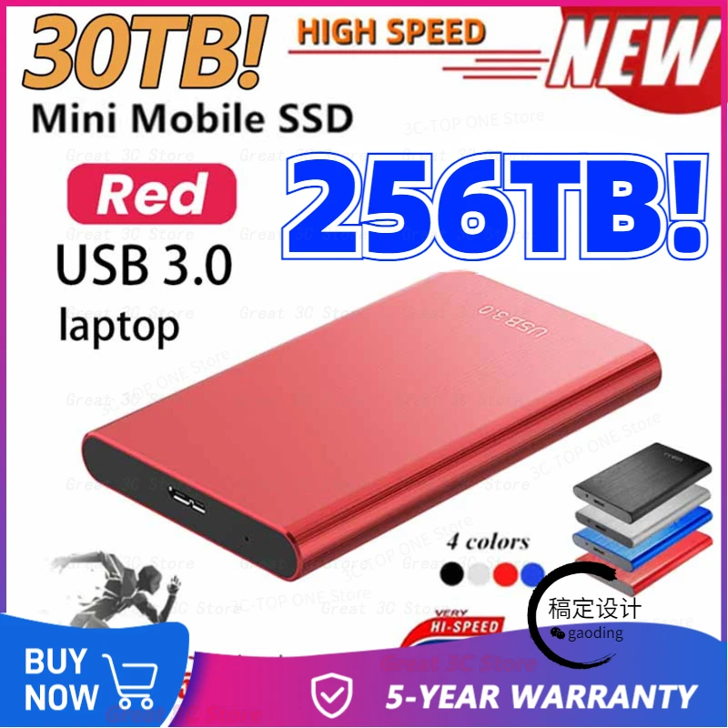 High-speed External 256TB 128TB 64TB SSD Portable Hard Drive USB3.0 2.5 Inch 1TB Hard Disk Storage Devices for Desktop Laptop
High-speed External 256TB 128TB 64TB SSD Portable Hard Drive USB3.0 2.5 Inch 1TB Hard Disk Storage Devices for Desktop Laptop