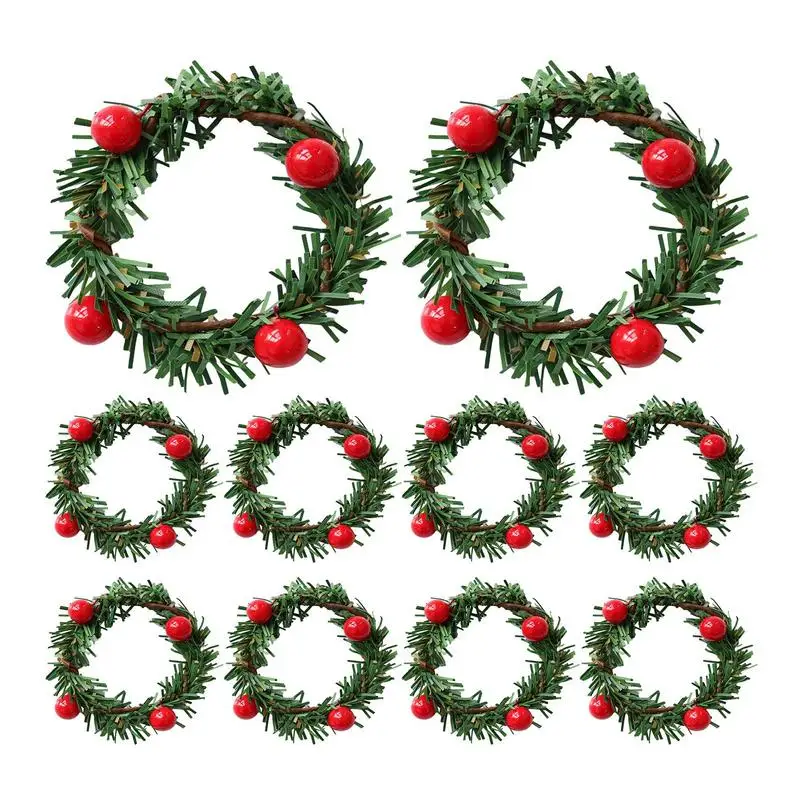 10pcs Christmas Red Fruit PVC Pine Needle Napkin Ring Holders Xmas Table Decoration Home Wedding Banquet Hotel Table
10pcs Christmas Red Fruit PVC Pine Needle Napkin Ring Holders Xmas Table Decoration Home Wedding Banquet Hotel Table