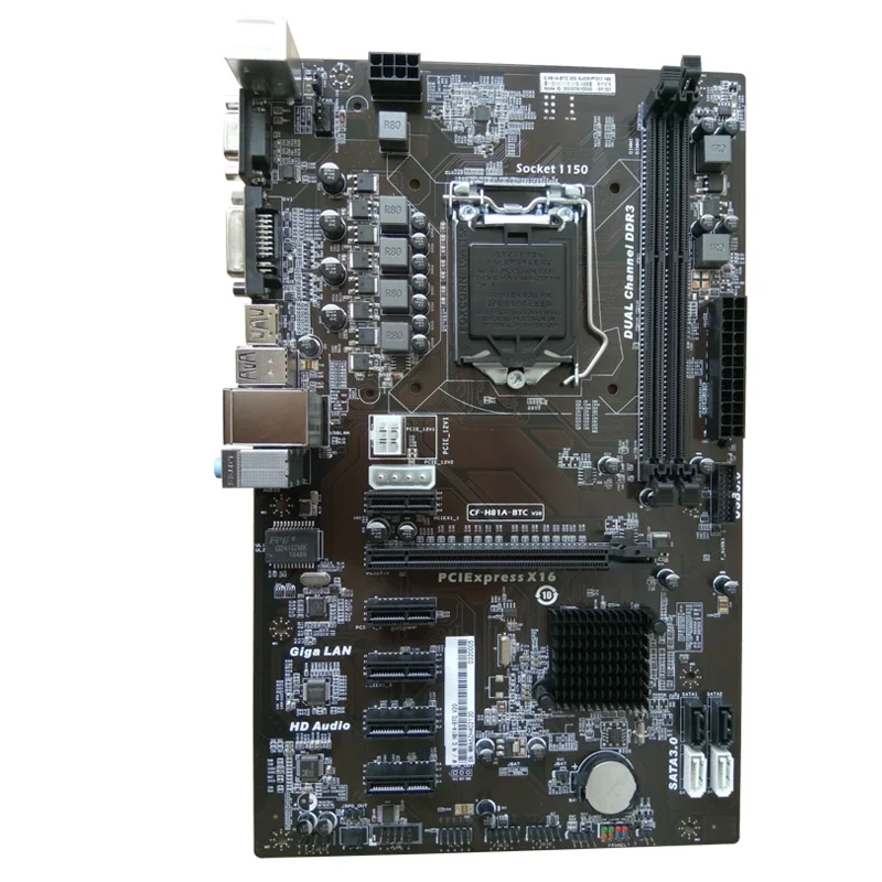 H81P Colorful CF-H81A-BTC Socket 1150 DDR3 SDRAM ATX Intel H81 Pro ETH Motherboard Mining Motherboard
H81P Colorful CF-H81A-BTC Socket 1150 DDR3 SDRAM ATX Intel H81 Pro ETH Motherboard Mining Motherboard