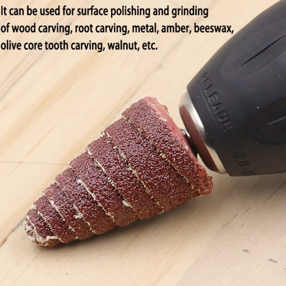 1PC 3mm 80 Grit Abrasive Sandpaper Grinding Head Tapered Cone Grinding Head Sandpaper Flap Wheels Polishing For Rotary Tools
1PC 3mm 80 Grit Abrasive Sandpaper Grinding Head Tapered Cone Grinding Head Sandpaper Flap Wheels Polishing For Rotary Tools