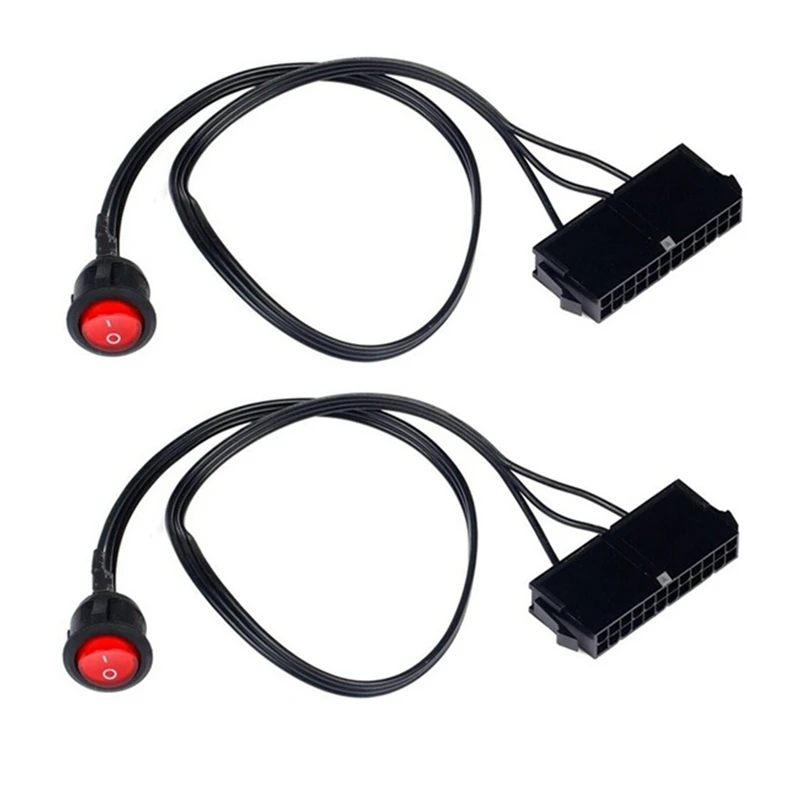 2PCS 50Cm Cable Copper Tin Wire 24-Pin Female ATX PSU PC Power Supply Starter Tester Start Up Jumper With ON/OFF Switch
2PCS 50Cm Cable Copper Tin Wire 24-Pin Female ATX PSU PC Power Supply Starter Tester Start Up Jumper With ON/OFF Switch