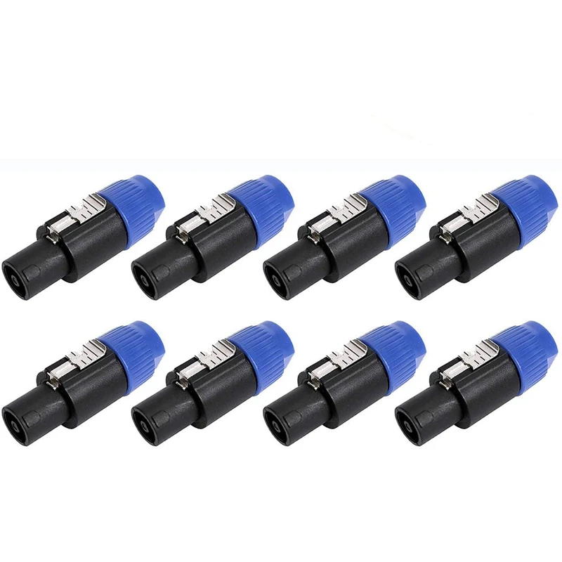 8 Pack Audio Cable Adapter Connectors, 4 Pole Audio Speaker Plug Twist Lock Compatiable With Speakon NL4FC, NL4FX, NLT4X
8 Pack Audio Cable Adapter Connectors, 4 Pole Audio Speaker Plug Twist Lock Compatiable With Speakon NL4FC, NL4FX, NLT4X