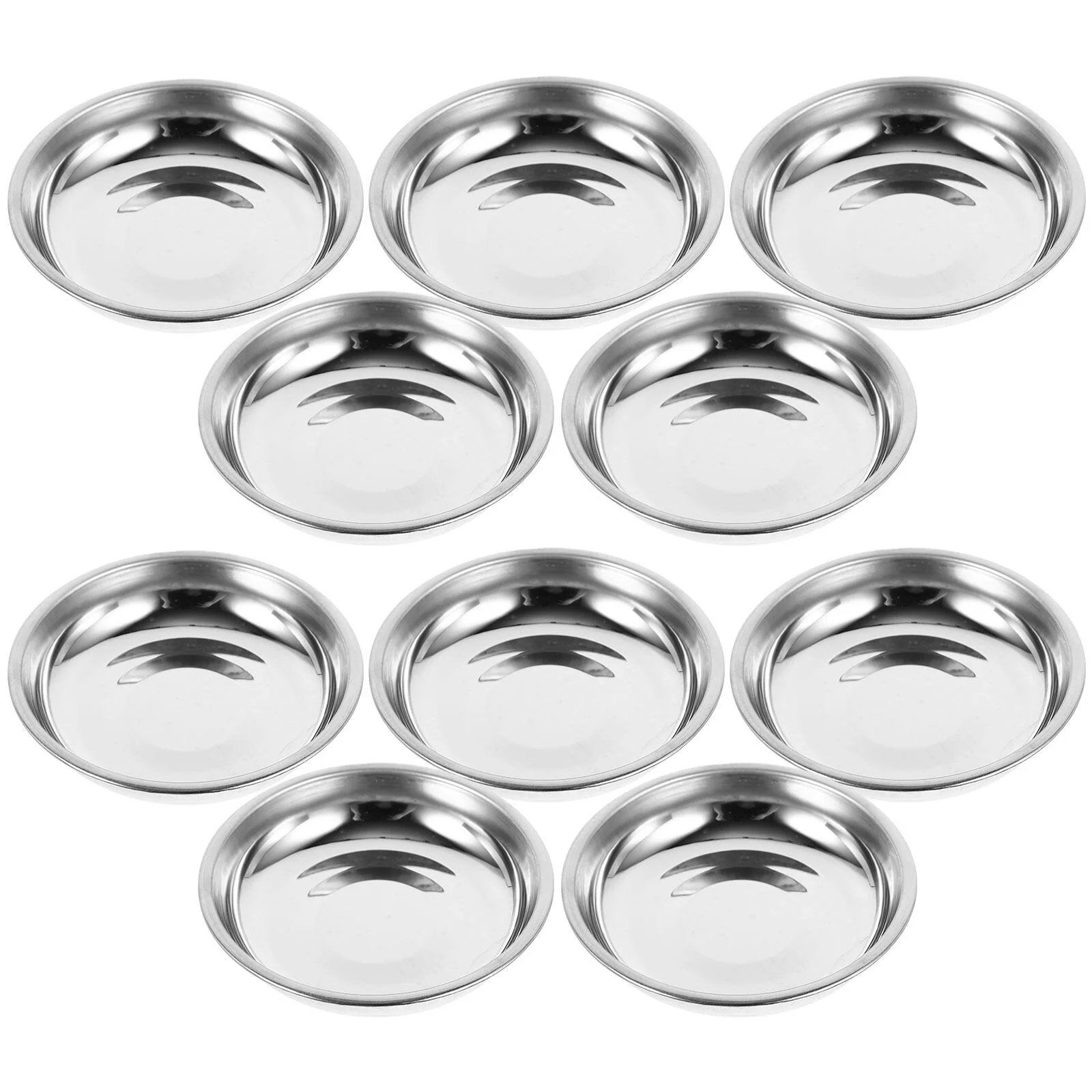 

Fruit Tray Spice Dish Sauce Dishes Stainless Steel Dessert Appetizer Serving Plate