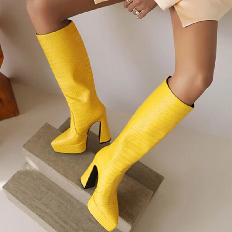 ENMAYLA Winter Pointed Thick Sole High Heel Knight Boots Retro Plaid Multicolor Women Boots Platform Thin Fashion Shoes Women
ENMAYLA Winter Pointed Thick Sole High Heel Knight Boots Retro Plaid Multicolor Women Boots Platform Thin Fashion Shoes Women