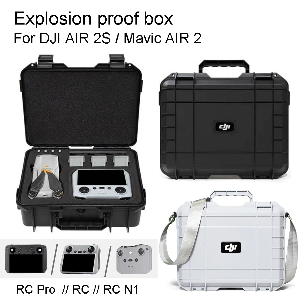 For DJI AIR 2S Carrying Case with Screen Remote Control Explosion Proof Case ABS Carrying Case DJI Mavic Air 2 Accessories Box
For DJI AIR 2S Carrying Case with Screen Remote Control Explosion Proof Case ABS Carrying Case DJI Mavic Air 2 Accessories Box