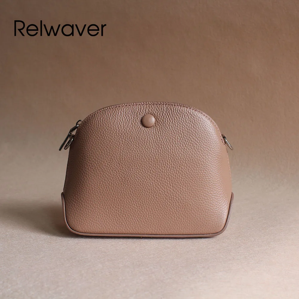 Relwaver genuine leather shoulder bag brief mini shell chain bag vintage style cow leather women messenger bags
Relwaver genuine leather shoulder bag brief mini shell chain bag vintage style cow leather women messenger bags