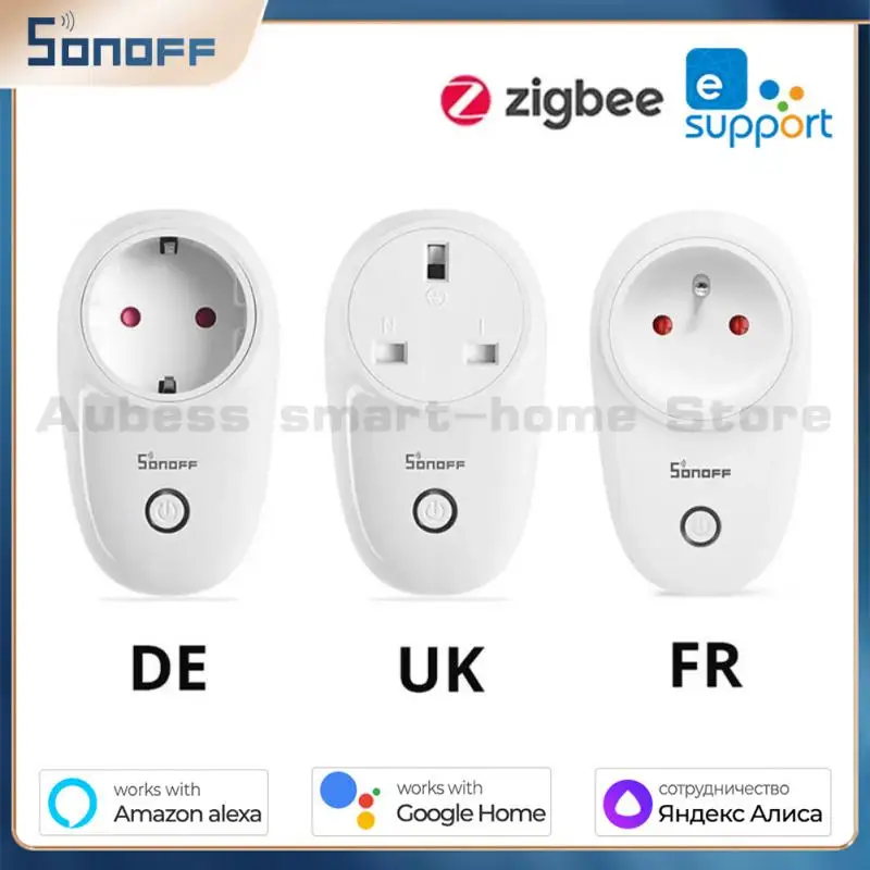 

SONOFF S26R2ZB ZigBee Smart Plug TPJ/DE/FR Wireless APP EWELink Remote Control Voice Control Smart Socket With Alexa Google Home