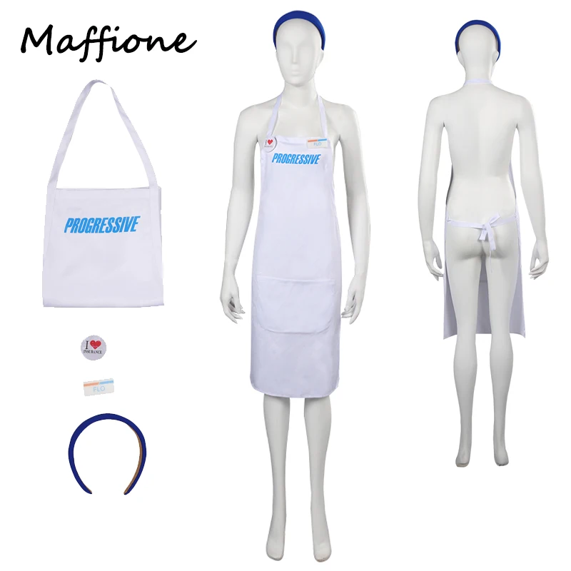 Movie Barbier FLO Cosplay Pinafore Costume Outfits Women Men Apron Headband Badge Set Clothing Halloween Party Disguise Suit
Movie Barbier FLO Cosplay Pinafore Costume Outfits Women Men Apron Headband Badge Set Clothing Halloween Party Disguise Suit