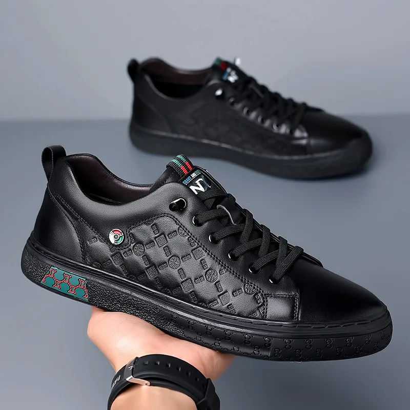 Men Shoes Fashion Designer Genuine Leather Casual Shoes Trend Knurling Flats Skateboard Shoes Street Cool Cow Leather Loafers
Men Shoes Fashion Designer Genuine Leather Casual Shoes Trend Knurling Flats Skateboard Shoes Street Cool Cow Leather Loafers