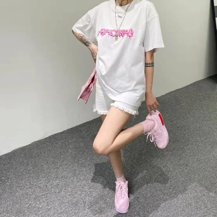 131054 149258 Fashion Classic Trendy Luxury Design Summer New Dissolving Letters Pure Cotton Loose T-shirt Male Female Unisex B1
131054 149258 Fashion Classic Trendy Luxury Design Summer New Dissolving Letters Pure Cotton Loose T-shirt Male Female Unisex B1
