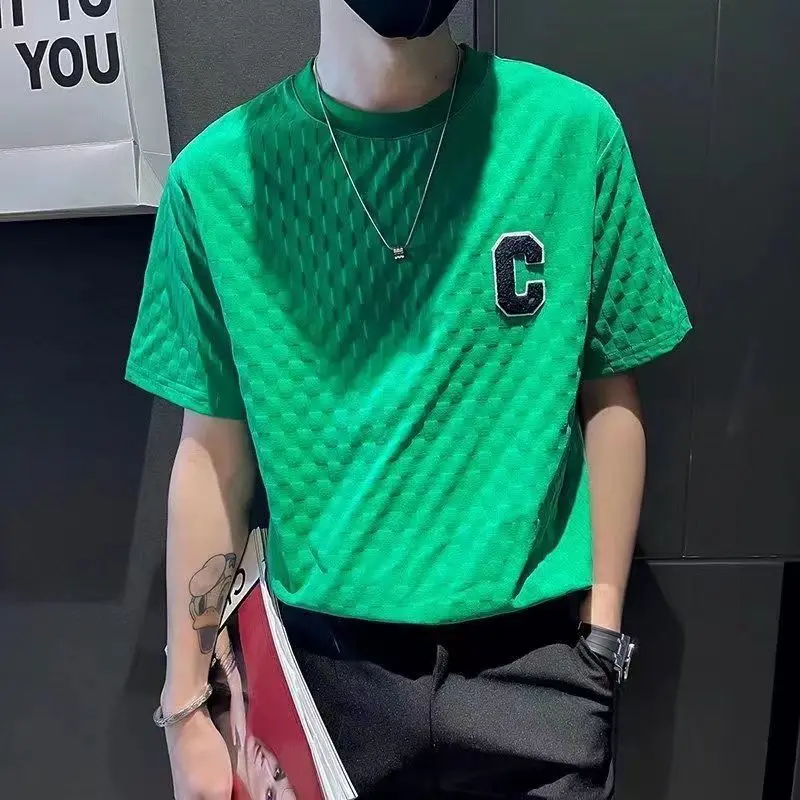 Clothes Man Tee Shirts Top Streetwear Green Plaid Men's T-shirt Smooth High Quality New In Quick-drying Xl Loose Graphic Fashion
Clothes Man Tee Shirts Top Streetwear Green Plaid Men's T-shirt Smooth High Quality New In Quick-drying Xl Loose Graphic Fashion