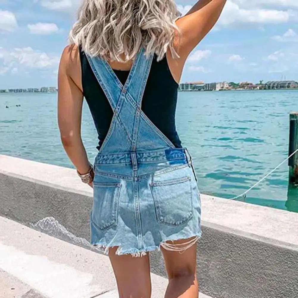 Fashion Tunic Dress Adjustable Breanthable Women Dress Women Short Denim Bib Overalls
Fashion Tunic Dress Adjustable Breanthable Women Dress Women Short Denim Bib Overalls
