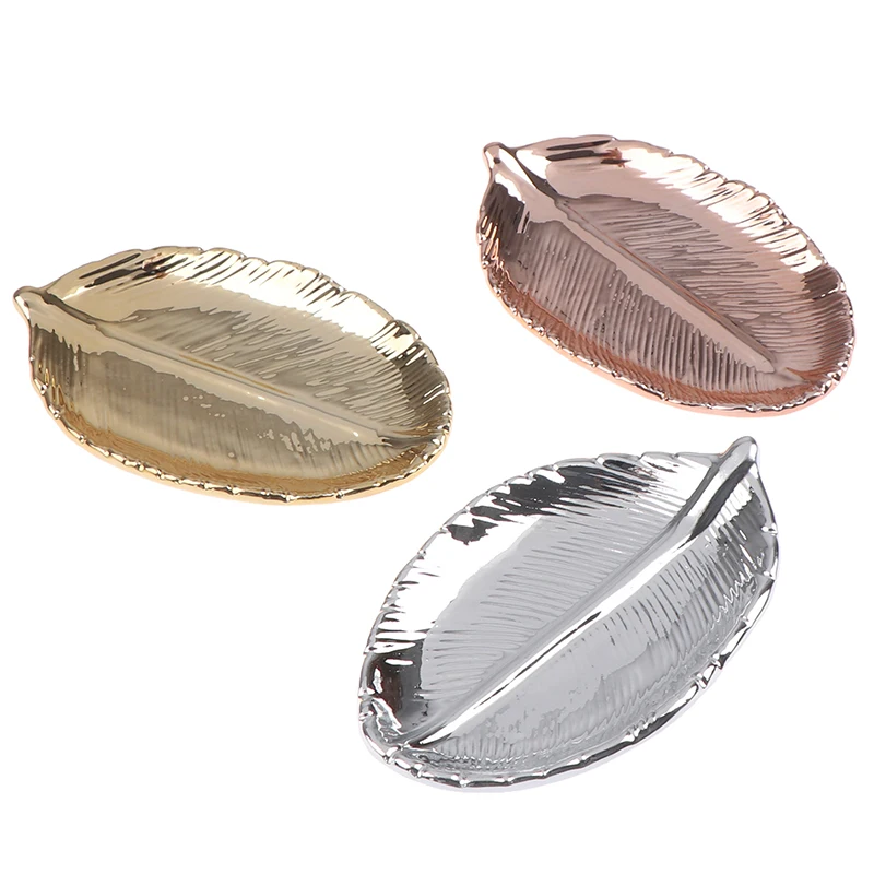 1PC Ceramic Leaves Plate Tree Leaf Jewelry Dessert Gold/Silver Storage Tray Ceramics Jewelry Trinket Dish trays decorative
1PC Ceramic Leaves Plate Tree Leaf Jewelry Dessert Gold/Silver Storage Tray Ceramics Jewelry Trinket Dish trays decorative