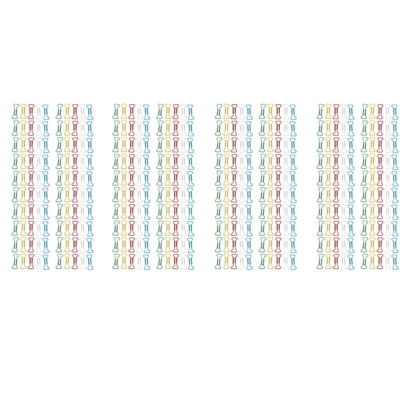 400Pcs Bone Shape Multicolor Metal Paper Clips
400Pcs Bone Shape Multicolor Metal Paper Clips