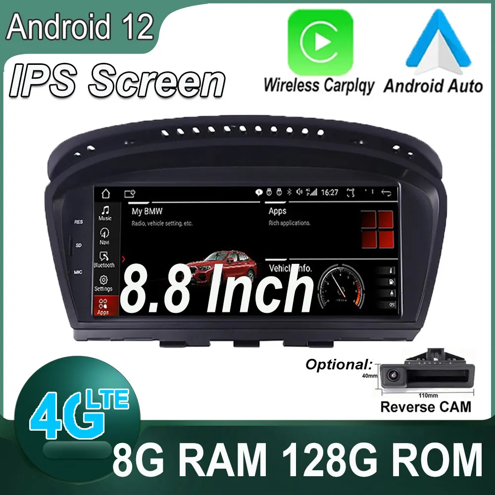 Автомобильный мультимедийный плеер 8,8 дюймов IPS Android 12 Carplay с GPS-навигацией для 3 серий E90 E91 E92 CIC система 2009 - 2012
Автомобильный мультимедийный плеер 8,8 дюймов IPS Android 12 Carplay с GPS-навигацией для 3 серий E90 E91 E92 CIC система 2009 - 2012
