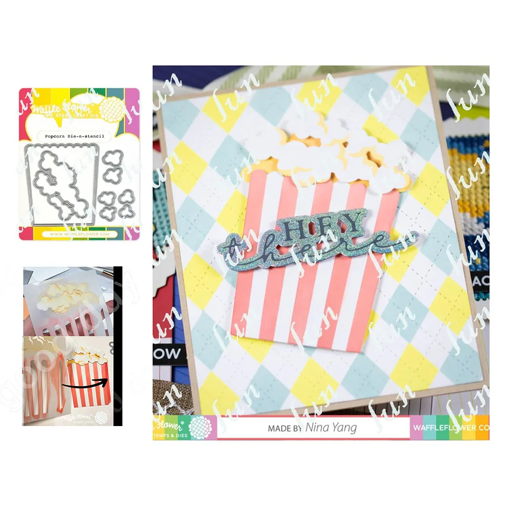 Hot Sale New Metal Cutting Dies Popcorn Background Stencils Set Mold Diy Scrapbooking Cut Die Paper Craft Cards Gift Knife Mould
Hot Sale New Metal Cutting Dies Popcorn Background Stencils Set Mold Diy Scrapbooking Cut Die Paper Craft Cards Gift Knife Mould