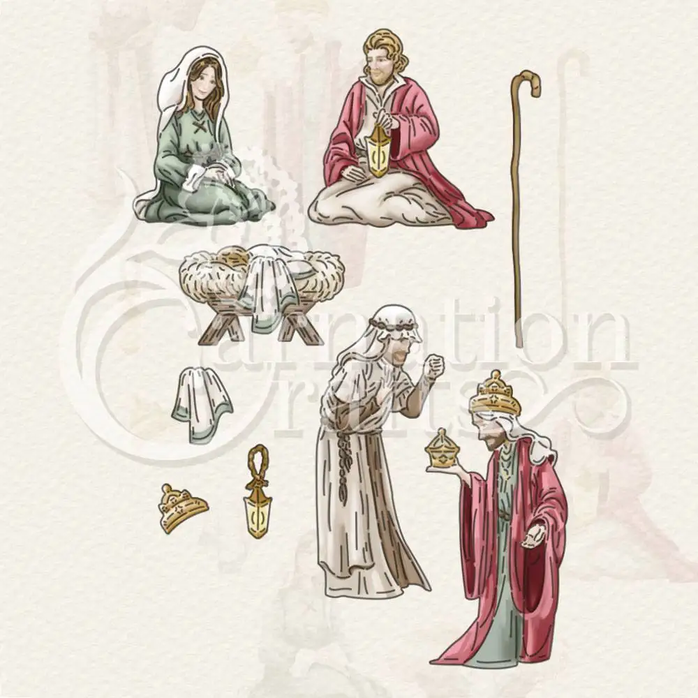 Nativity Characters Die Set Metal Cutting Dies Scrapbook Diary Decoration Embossing Template Diy Gift Card Handmade Craft Molds 
Nativity Characters Die Set Metal Cutting Dies Scrapbook Diary Decoration Embossing Template Diy Gift Card Handmade Craft Molds