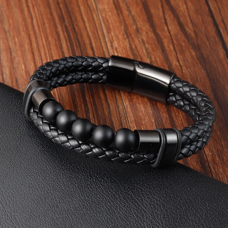 Leather Bracelets Men Stainless Steel Multilayer Braided Rope Bracelets for Male Female New Trendy Genuine Bracelets Jewelry
Leather Bracelets Men Stainless Steel Multilayer Braided Rope Bracelets for Male Female New Trendy Genuine Bracelets Jewelry