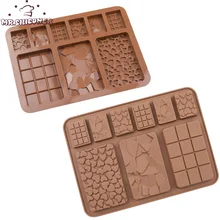 Food Grade Break-Apart Chocolate Molds, Non-Stick Silicone Protein and Energy Bar Molds