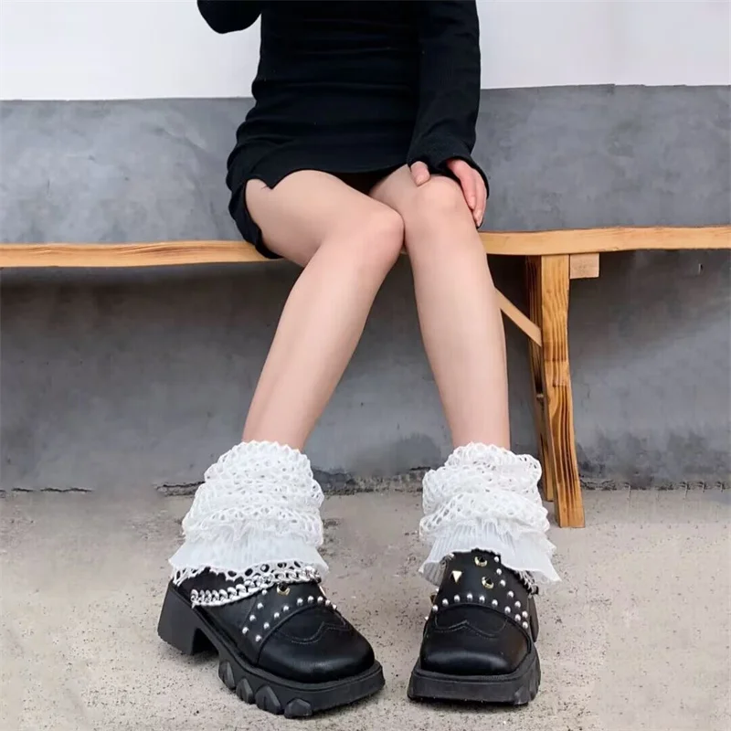 Musuos Fall Summer Lace Leg Warmers Women Harajuku Streetwear Fishnet Hollow Out Elastic Long Socks Boot Cover
Musuos Fall Summer Lace Leg Warmers Women Harajuku Streetwear Fishnet Hollow Out Elastic Long Socks Boot Cover