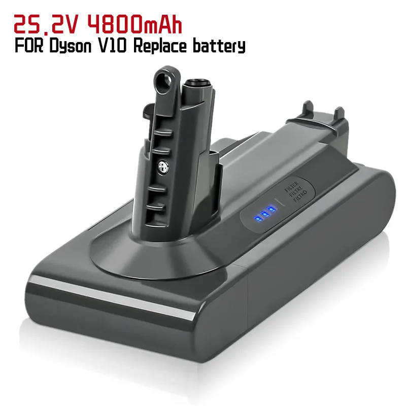 Dyson V10 Ersatz Batterie 4800mAh 25,2 V Lithium-Ionen Batterie Kompatibel mit Zyklon V10 Tier V10 Cordless Staubsauger
Dyson V10 Ersatz Batterie 4800mAh 25,2 V Lithium-Ionen Batterie Kompatibel mit Zyklon V10 Tier V10 Cordless Staubsauger