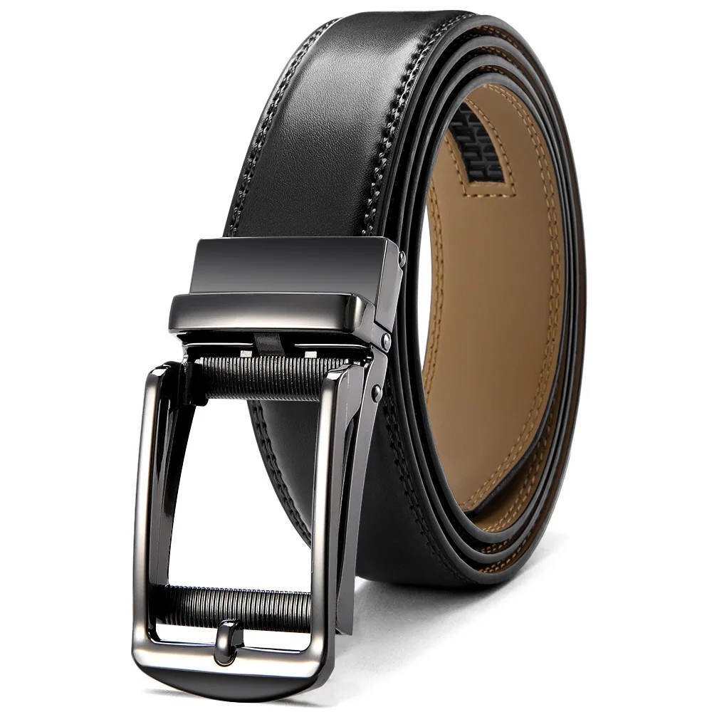 Adjustable Ratchet Men Belts New Classic Cowskin Leather Belt For Men Luxury Casual Business Design Automatic Alloy Buckle R952
Adjustable Ratchet Men Belts New Classic Cowskin Leather Belt For Men Luxury Casual Business Design Automatic Alloy Buckle R952