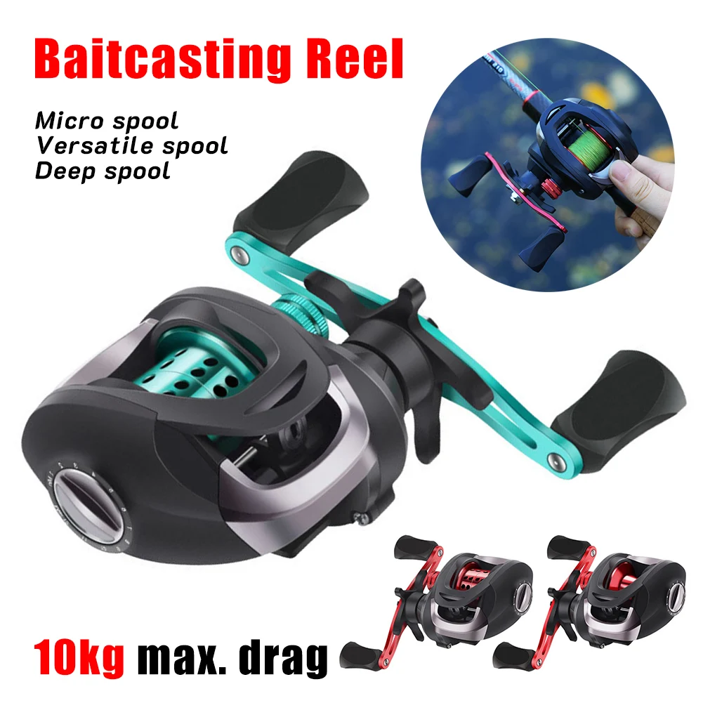 High Quality Baitcasting Reel MAX Drag 10KG Lightweight Metal Spool Fishing Reel With 12-Gear Magnetic Brake For Outdoor Fishing
High Quality Baitcasting Reel MAX Drag 10KG Lightweight Metal Spool Fishing Reel With 12-Gear Magnetic Brake For Outdoor Fishing