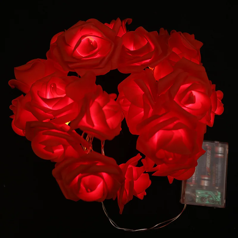 Гирлянда с искусственными цветами на батарейках, 10/20/40 светодиодов 
Гирлянда с искусственными цветами на батарейках, 10/20/40 светодиодов