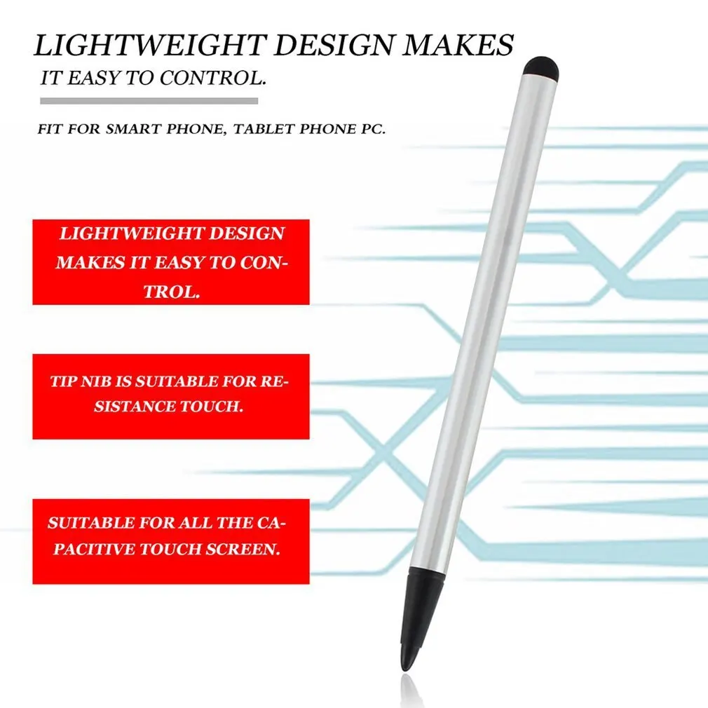 Simple Dual-use Touch Screen Pen Resistance Capacitance Pen Touch Screen Pen Mobile Phone Touch Screen Pen Touch Metal Pen
Simple Dual-use Touch Screen Pen Resistance Capacitance Pen Touch Screen Pen Mobile Phone Touch Screen Pen Touch Metal Pen