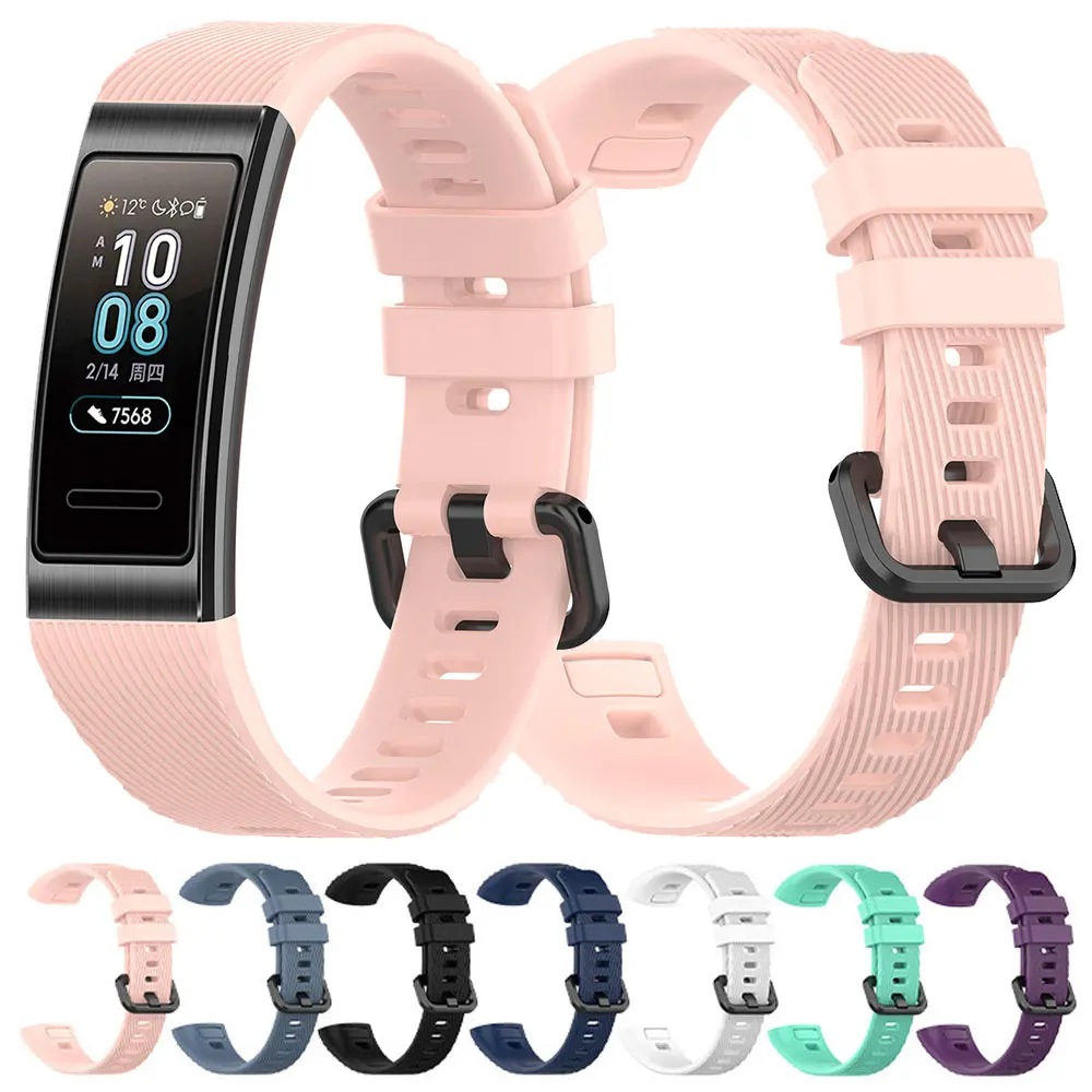 Silicone Watch Strap for Huawei Band 3 Band 4 Pro Wrist band Bracelet Smartwatch Sport Replacement Watchband Accessories
Silicone Watch Strap for Huawei Band 3 Band 4 Pro Wrist band Bracelet Smartwatch Sport Replacement Watchband Accessories
