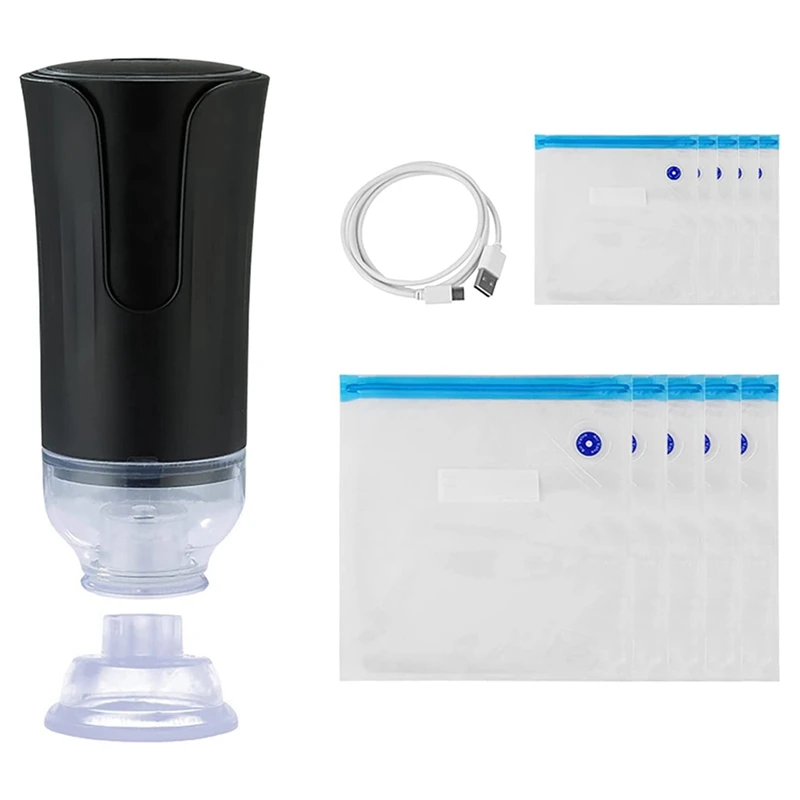 Electric Handheld Vacuum Sealer&Reusable Vacuum Food Storage Bags, Portable Vacuum Sealer Machine
Electric Handheld Vacuum Sealer&Reusable Vacuum Food Storage Bags, Portable Vacuum Sealer Machine