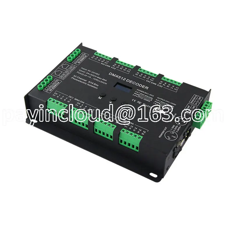 Новый высокочастотный 32-канальный декодер DMX512 RGBW, высокопроизводительный декодер DMX512 RDM
Новый высокочастотный 32-канальный декодер DMX512 RGBW, высокопроизводительный декодер DMX512 RDM