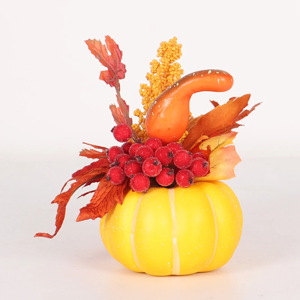Harvest Autumn Halloween Decorations Artificial Pumpkin Maple Leaf Ornament Thanksgiving Party Fall Home Decor Photography Props
Harvest Autumn Halloween Decorations Artificial Pumpkin Maple Leaf Ornament Thanksgiving Party Fall Home Decor Photography Props