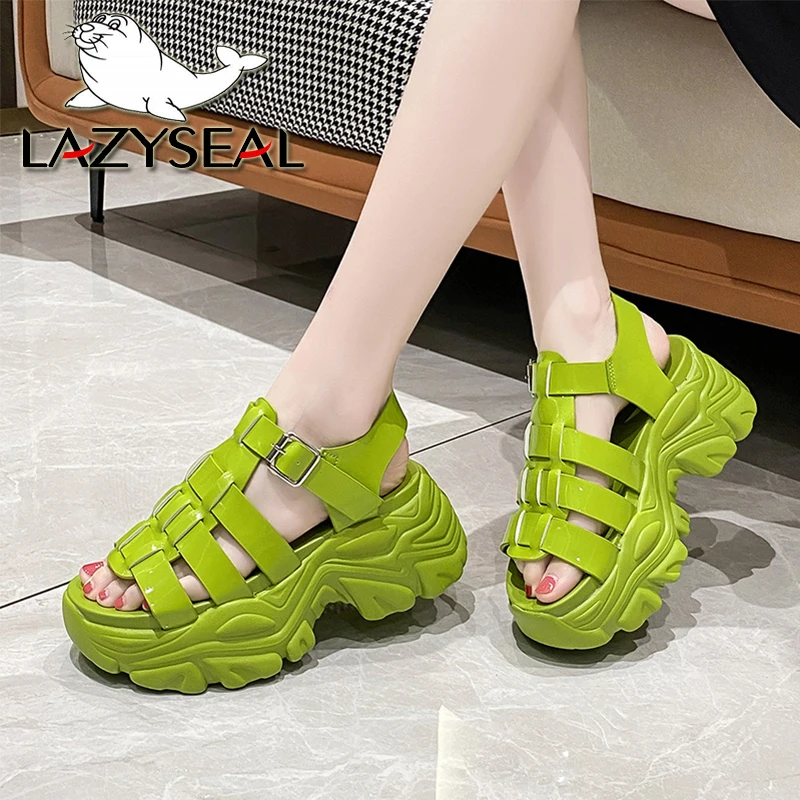 LazySeal 7.5cm Wedge Summer Sandals Retro Hollow Upper Solid Color Buckle Women Sandal Gladiator Style Chunky Heel Platform Shoe
LazySeal 7.5cm Wedge Summer Sandals Retro Hollow Upper Solid Color Buckle Women Sandal Gladiator Style Chunky Heel Platform Shoe