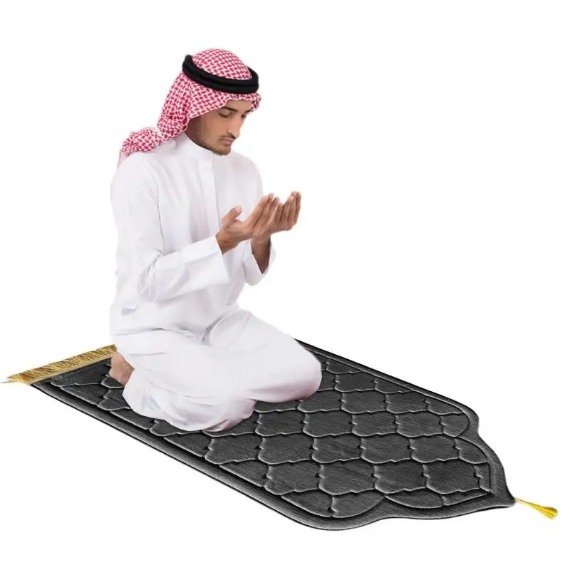 Prayer Mat For Muslim Ramadan Flannel Carpet Worship Kneel Embossing Floor Carpets Non-slip Soft Portable Travel Prayer Rug
Prayer Mat For Muslim Ramadan Flannel Carpet Worship Kneel Embossing Floor Carpets Non-slip Soft Portable Travel Prayer Rug