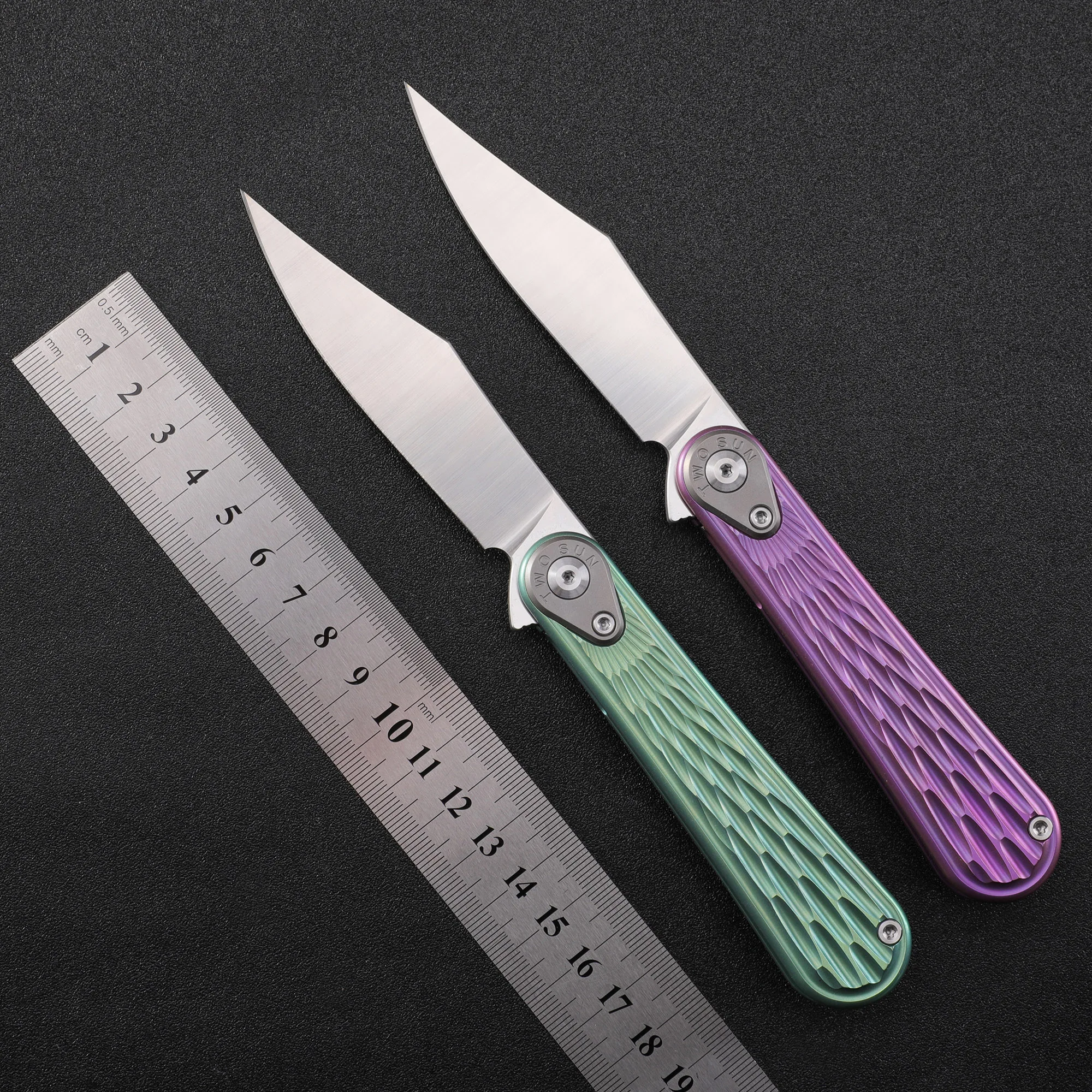 TWOSUN TS232 14C28N Steel Blade Folding Knife Titanium Handle Ball Bearing Outdoor Camping Cutting EDC Pocket Tool
TWOSUN TS232 14C28N Steel Blade Folding Knife Titanium Handle Ball Bearing Outdoor Camping Cutting EDC Pocket Tool