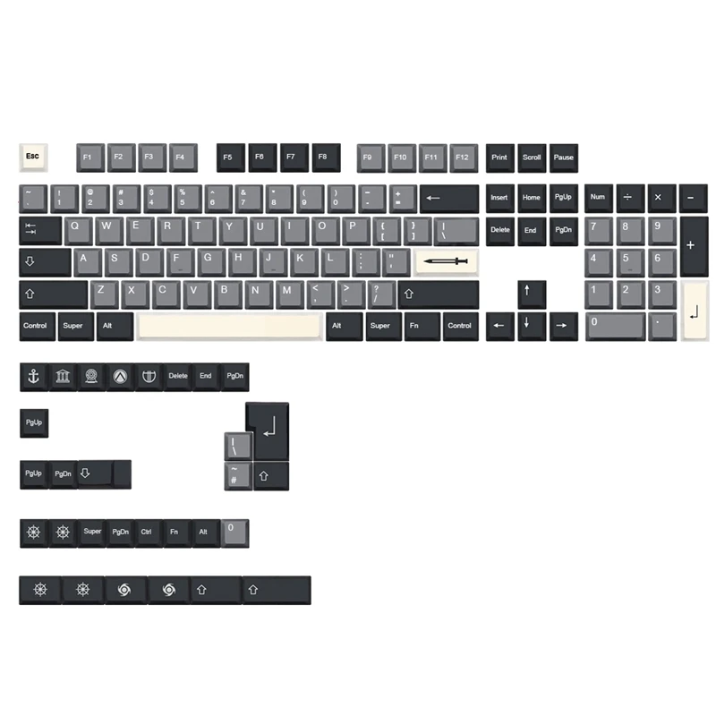 Sword Keycap PBT Standard Dye Sublimation Process Keycap 134Keys Cherry Profile 6.25U Space For Mechanical Keyboard
Sword Keycap PBT Standard Dye Sublimation Process Keycap 134Keys Cherry Profile 6.25U Space For Mechanical Keyboard