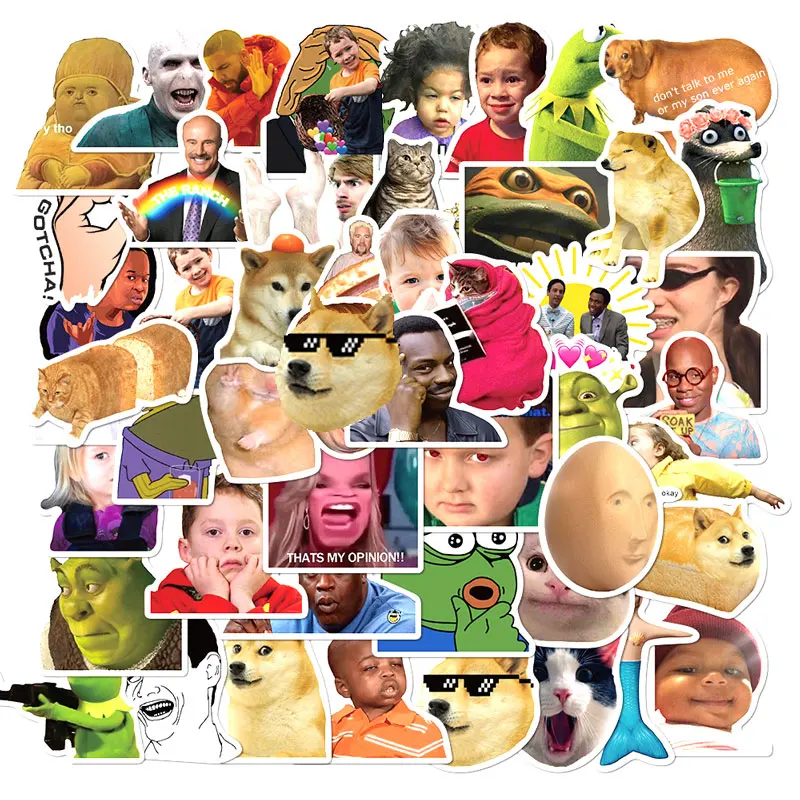 10/25/50pcs/pack Funny Meme Graffiti Stickers Flakes For Cars Motorcycles Furniture Children's toys Luggage Skateboards Lable
10/25/50pcs/pack Funny Meme Graffiti Stickers Flakes For Cars Motorcycles Furniture Children's toys Luggage Skateboards Lable