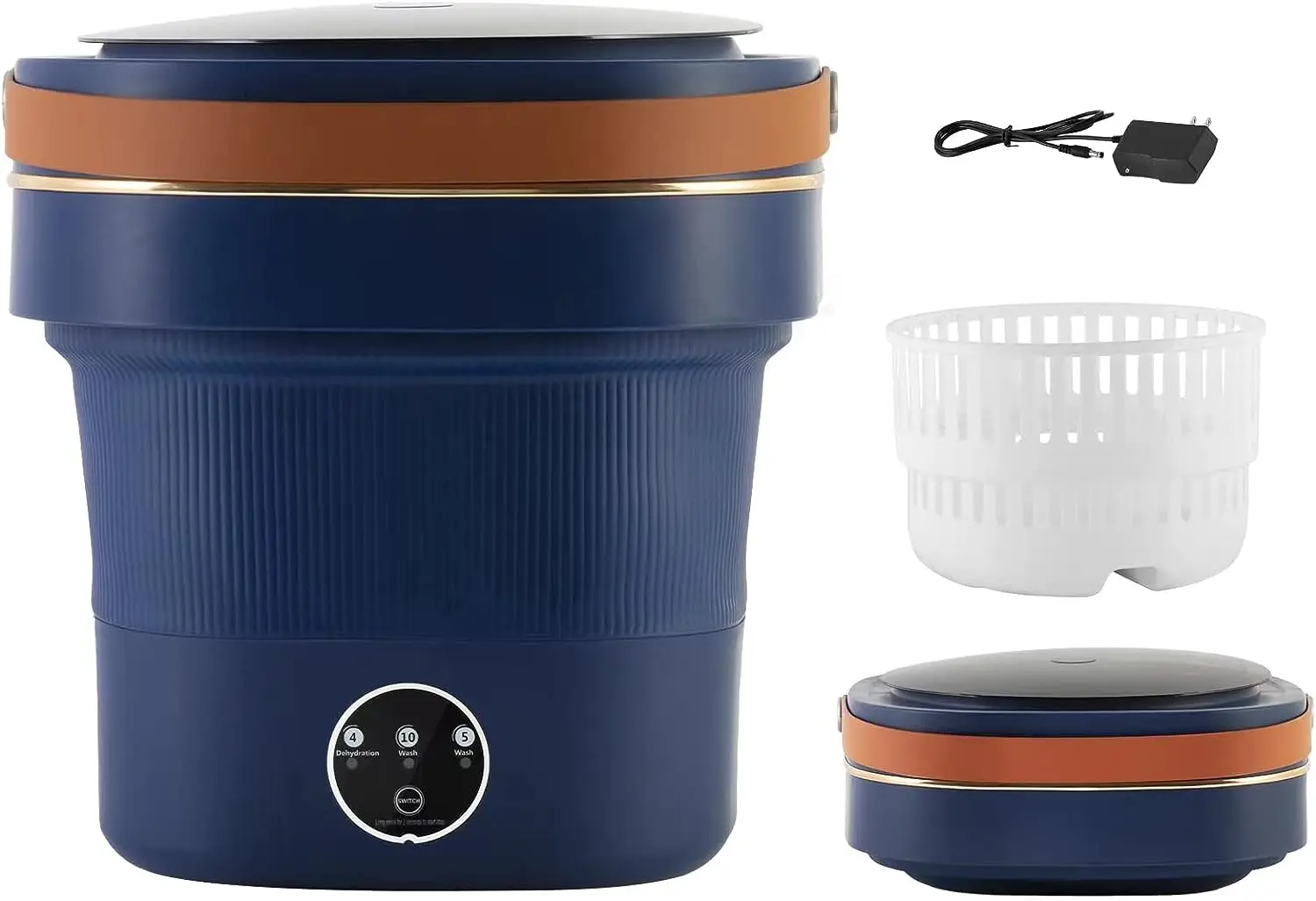 Mini Washing Machine with Drain Basket, 8.5L Capacity Foldable Cordless Laundry Machine for Underwear, Baby Clothes and Small It
Mini Washing Machine with Drain Basket, 8.5L Capacity Foldable Cordless Laundry Machine for Underwear, Baby Clothes and Small It