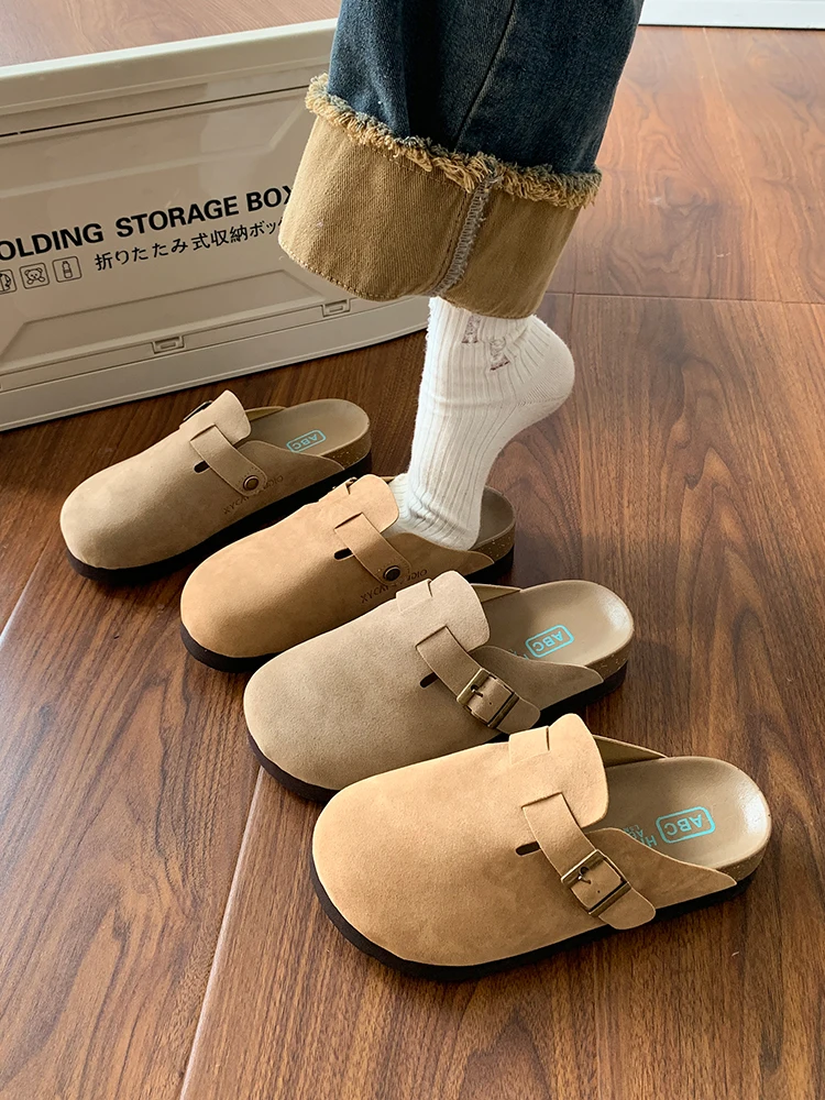 Loafers Shoes Womens Slippers Outdoor Cover Toe Shallow Slides Pantofle Med 2023 Flat Rubber Basic Retro Autumn Bonded Leather C
Loafers Shoes Womens Slippers Outdoor Cover Toe Shallow Slides Pantofle Med 2023 Flat Rubber Basic Retro Autumn Bonded Leather C
