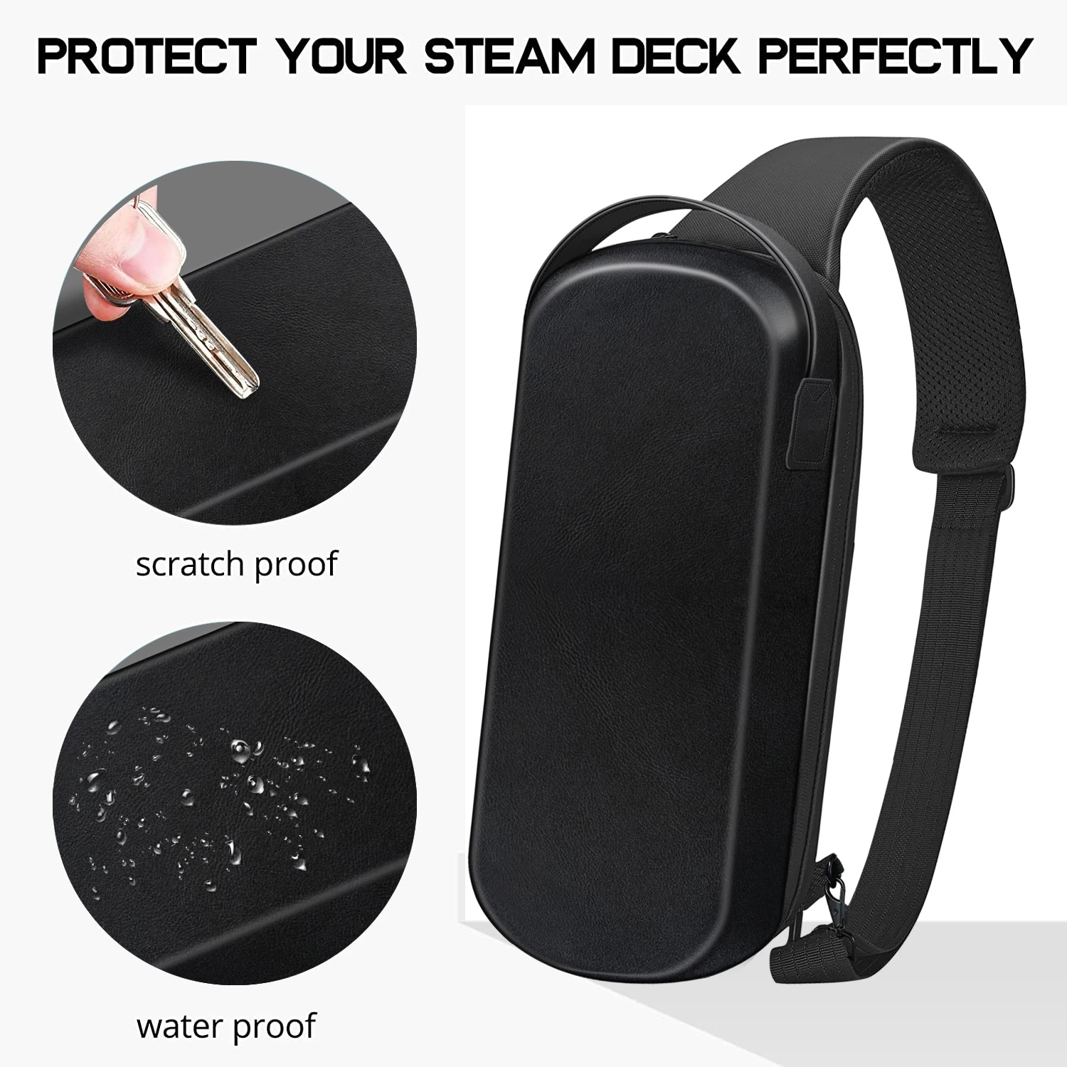 Carrying Case Portable PU Leather Crossbody Shoulder Chest Backpack for Steam Deck Console Accessories
Carrying Case Portable PU Leather Crossbody Shoulder Chest Backpack for Steam Deck Console Accessories