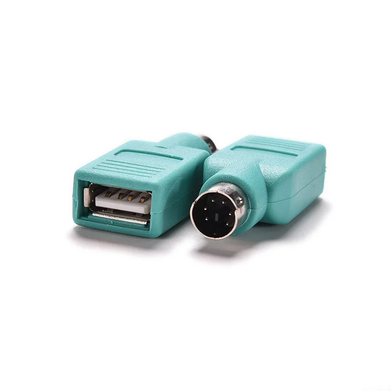 

Переходник USB «Мама»-PS2 PS/2 «папа», адаптер для клавиатуры, мыши, мыши, USB-конвертер для PS/2, 2 шт.