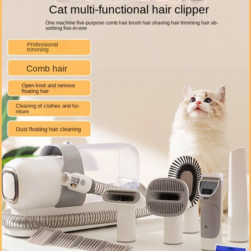 5 IN 1 Pet Hair Grooming Clippers Vacuum Cleaner Combing Hair Pet Professional Beauty Tools for Dogs Cats
5 IN 1 Pet Hair Grooming Clippers Vacuum Cleaner Combing Hair Pet Professional Beauty Tools for Dogs Cats