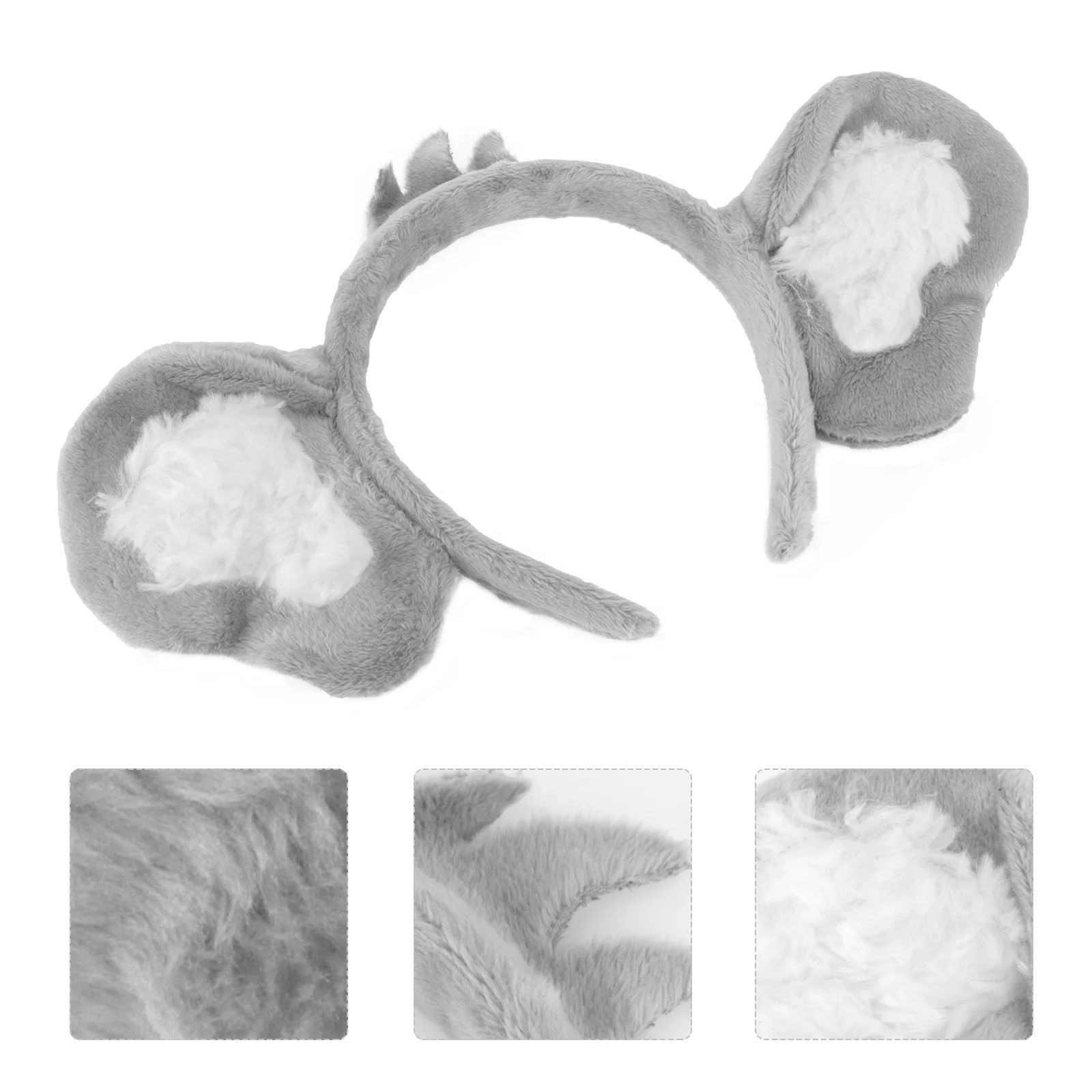 

Koala Headband Ears Hair Animal Costume Band Ear Plush Hoop Cosplay Headbands Headdress Party Accessories Hairband Masquerade