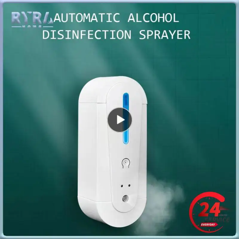 

NEW Arrival Wall-mounted Smart Alcohol Atomizer Hand Disinfection Machine Non-contact Automatic Induction Soap Dispenser
